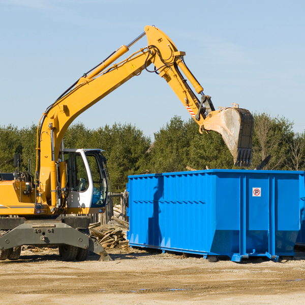 are there any restrictions on where a residential dumpster can be placed in Portland